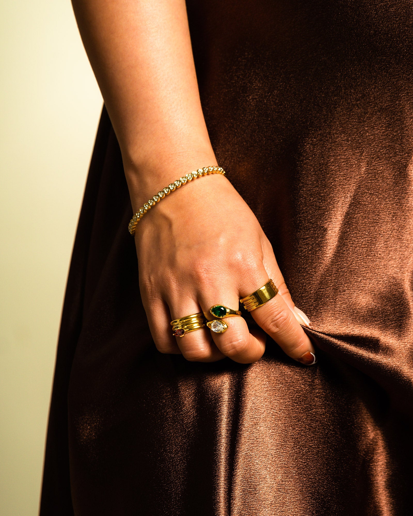 Green Envy Gold Ring
