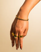 Ice Queen Gold Bangle