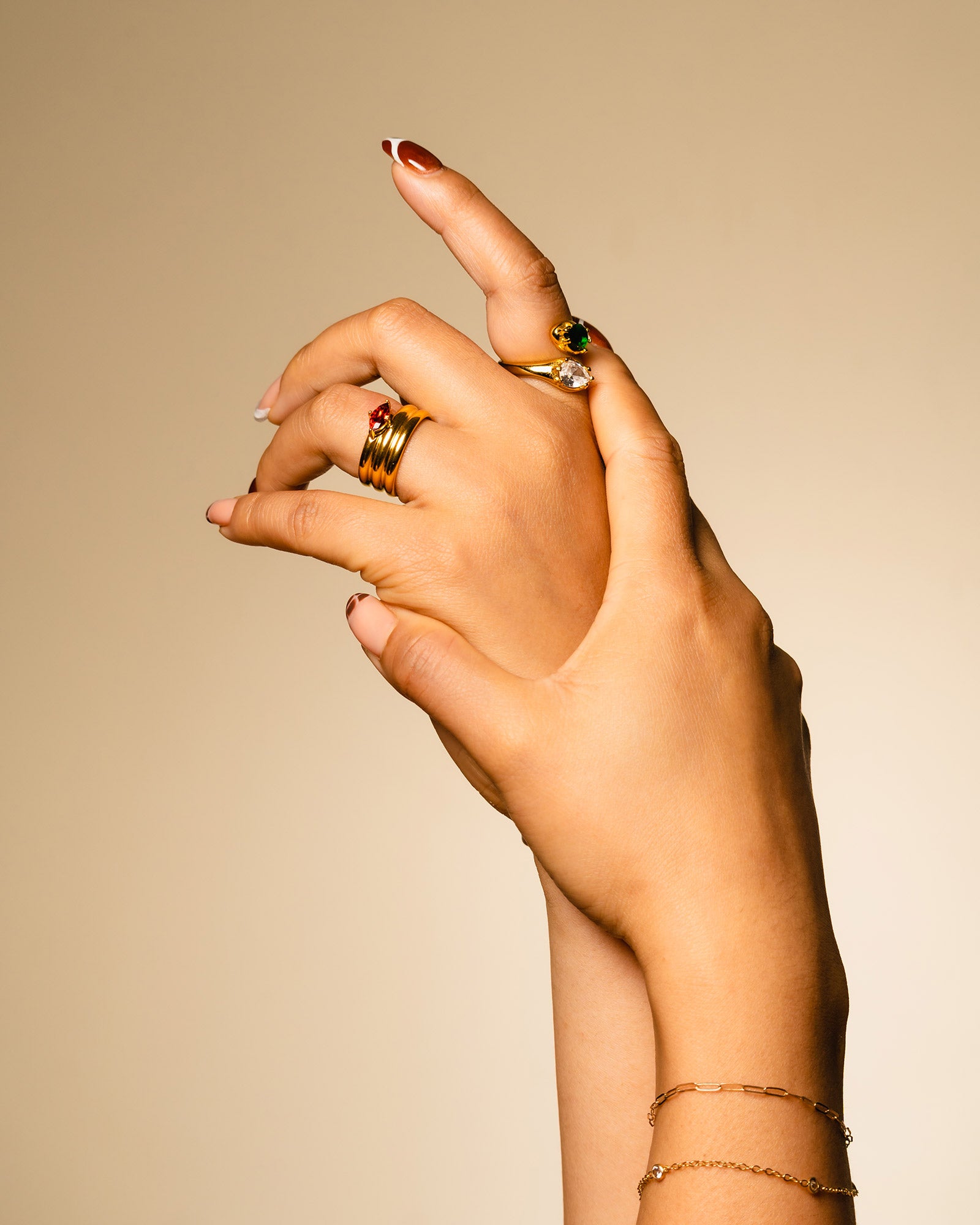 Green Envy Gold Ring