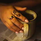 Isabella Solitaire Stack Gold Ring